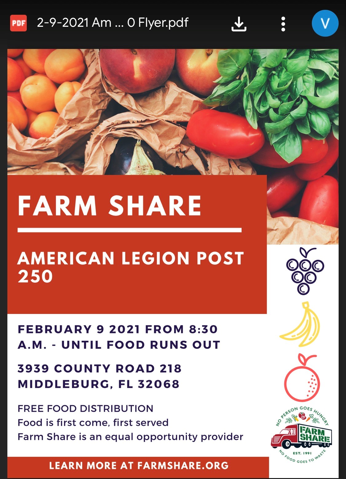 Middleburg Florida Food Resources